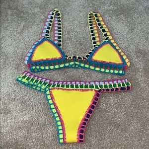 NWOT Reversible Crochet Bikini Set